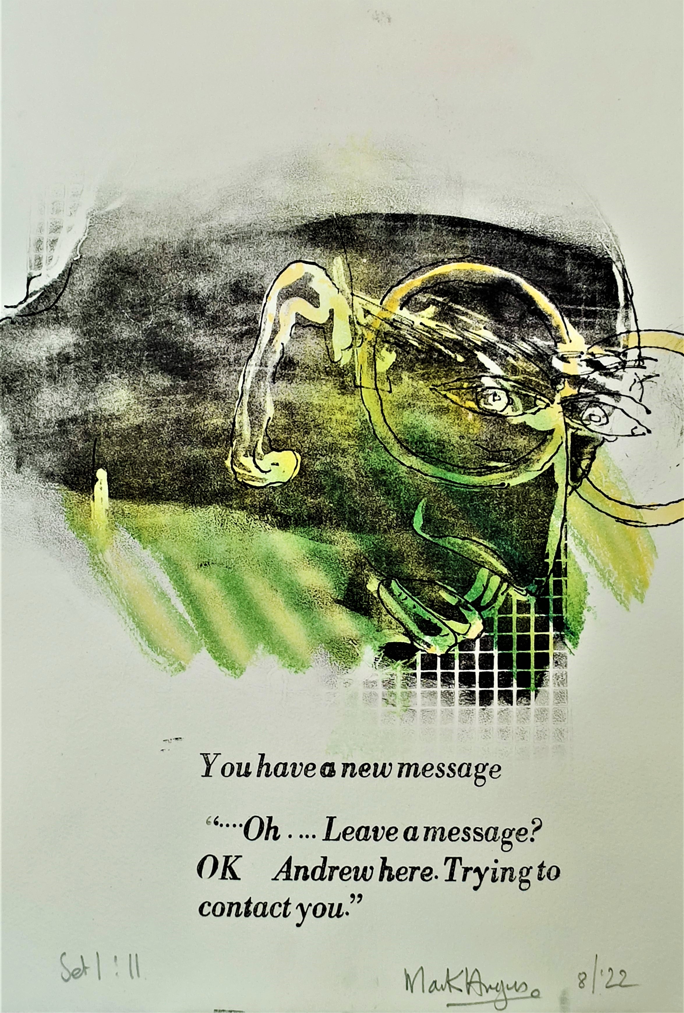 You have a new message Set 1 - 11 Vitreography and text